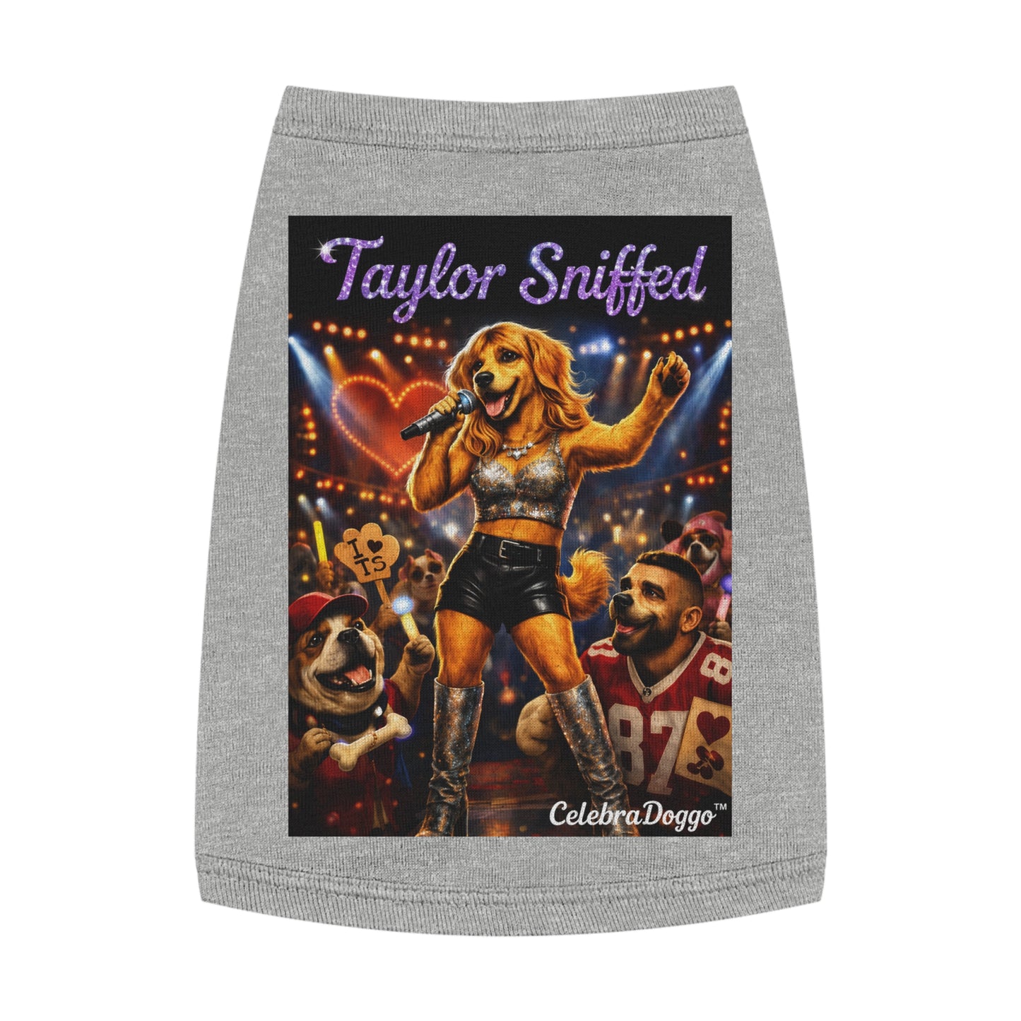 Dog Shirt — "Taylor Sniffed" Concert Pet Tee (Celebrity Singer Design)