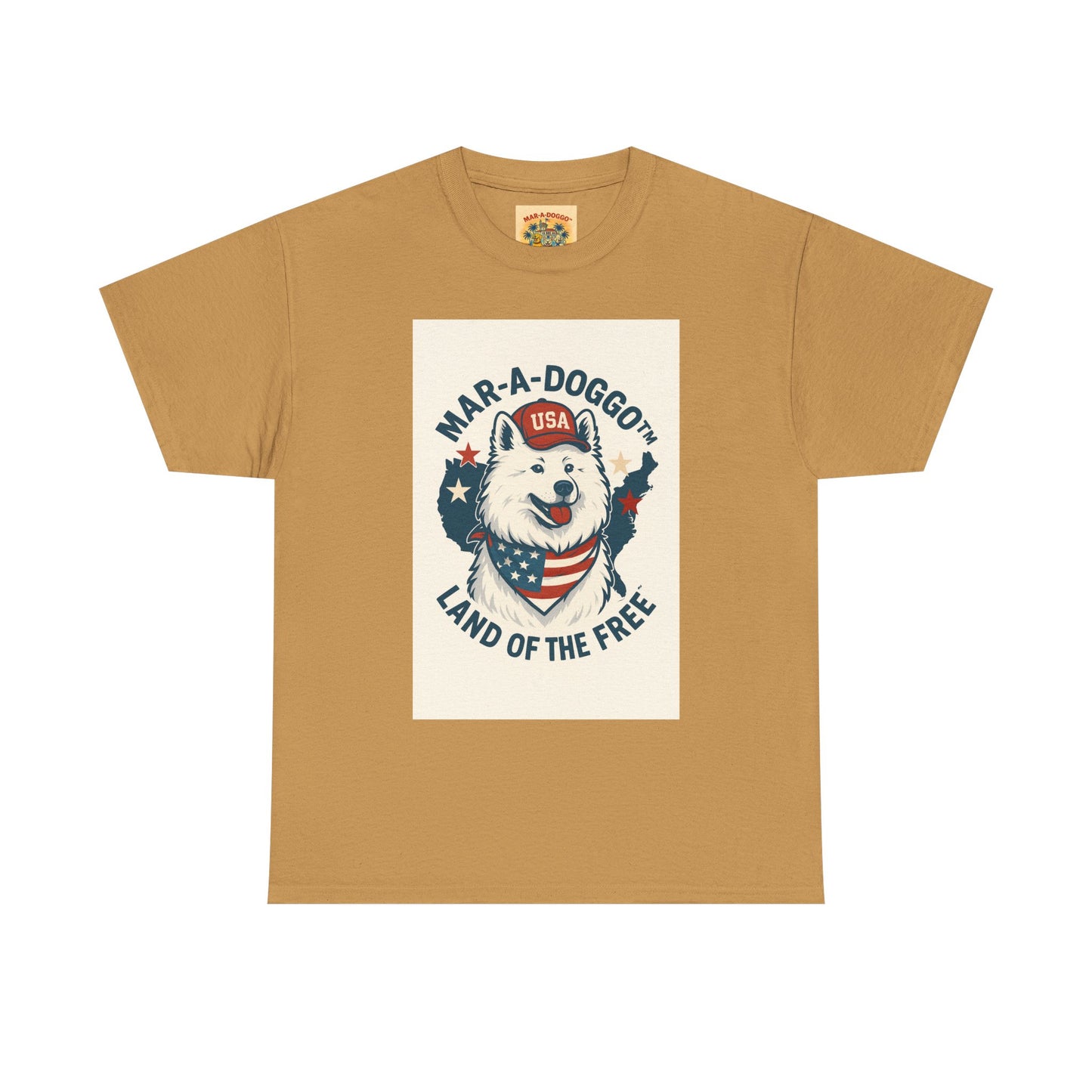 T-Shirt — "Mar-A-DoggO" Patriotic Dog Tee (Land of the Free)