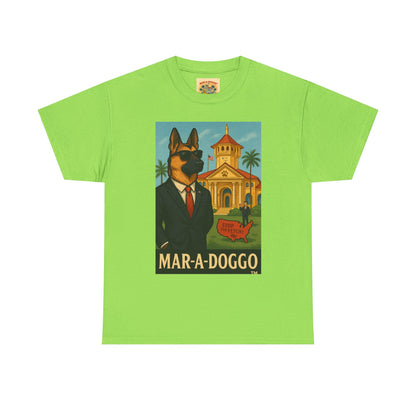 Mar-A-Doggo Graphic Tee — Vintage Resort Dog Print