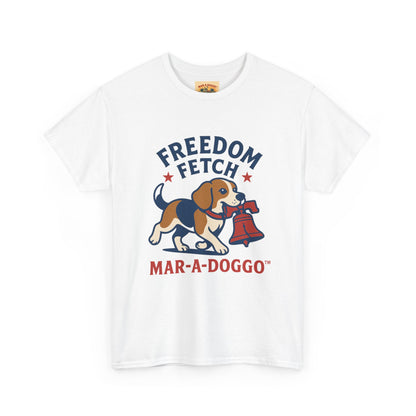 Freedom Fetch Tee — Mar-A-Doggo Patriotic Dog T-Shirt