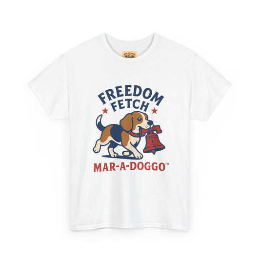 Freedom Fetch Tee — Mar-A-Doggo Patriotic Dog T-Shirt