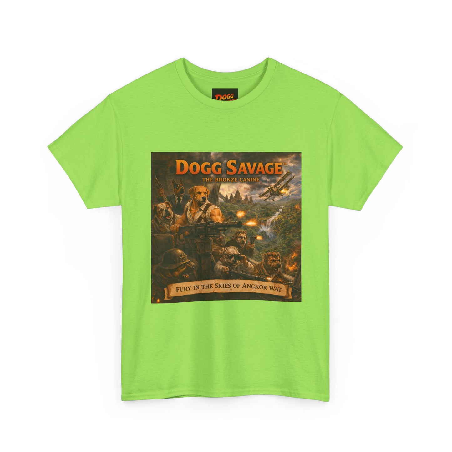 Dogg Savage Album Art T-Shirt "Fury In The Skies of Angkor Wat" — Vintage Rock Poster Tee