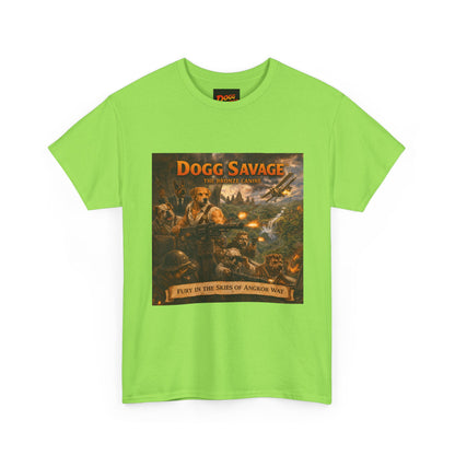 Dogg Savage Album Art T-Shirt "Fury In The Skies of Angkor Wat" — Vintage Rock Poster Tee