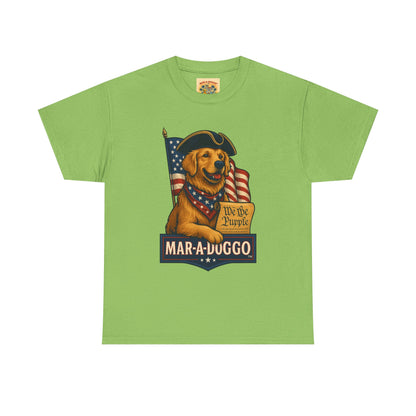 Mar-a-Duggo Patriotic Dog Tee — "We the Pupple" Vintage Americana T-Shirt