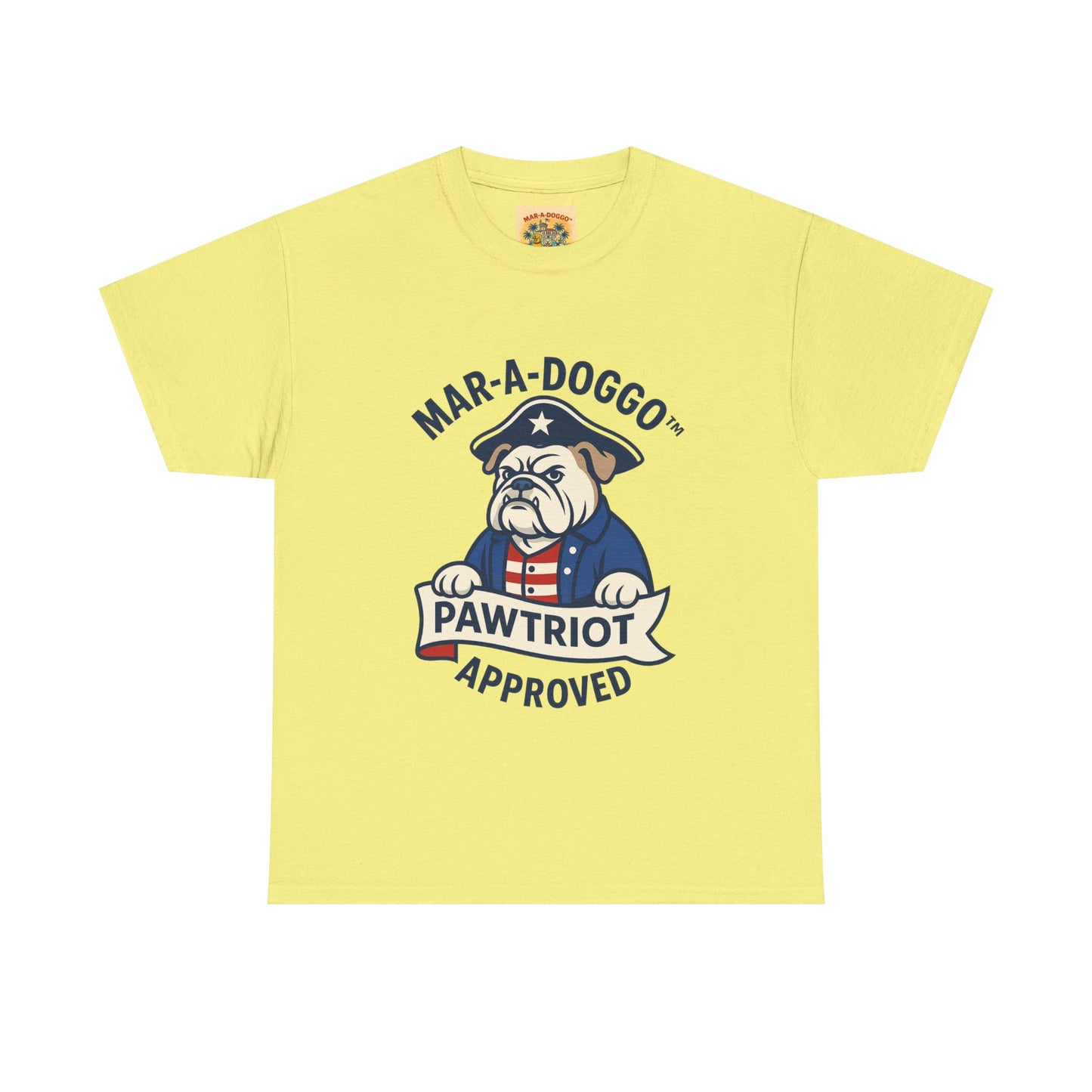 Pawtriot Tee - "Mar-a-Doggo" Patriotic Bulldog Shirt