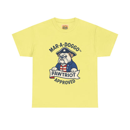 Pawtriot Tee - "Mar-a-Doggo" Patriotic Bulldog Shirt