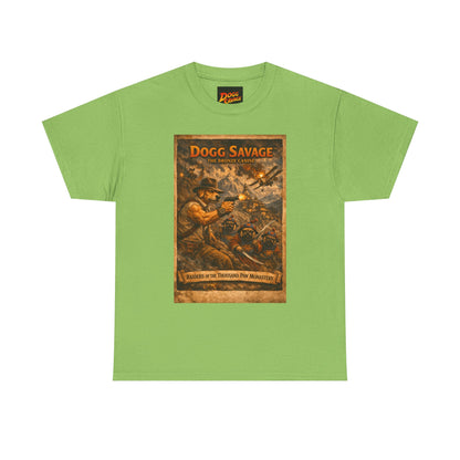 Dogg Savage Retro Graphic Tee — Vintage Adventure Poster T‑Shirt
