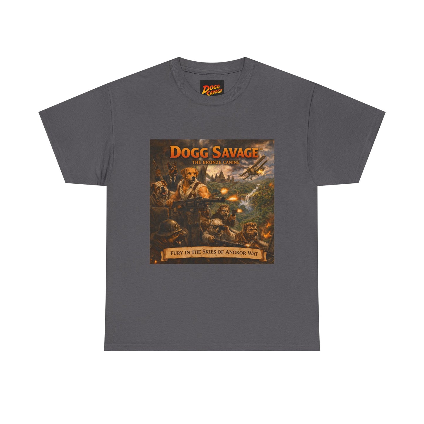 Dogg Savage Album Art T-Shirt "Fury In The Skies of Angkor Wat" — Vintage Rock Poster Tee