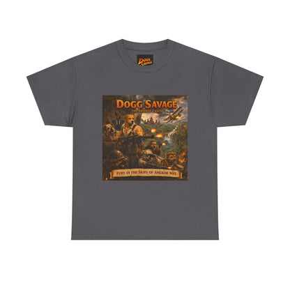 Dogg Savage Album Art T-Shirt "Fury In The Skies of Angkor Wat" — Vintage Rock Poster Tee
