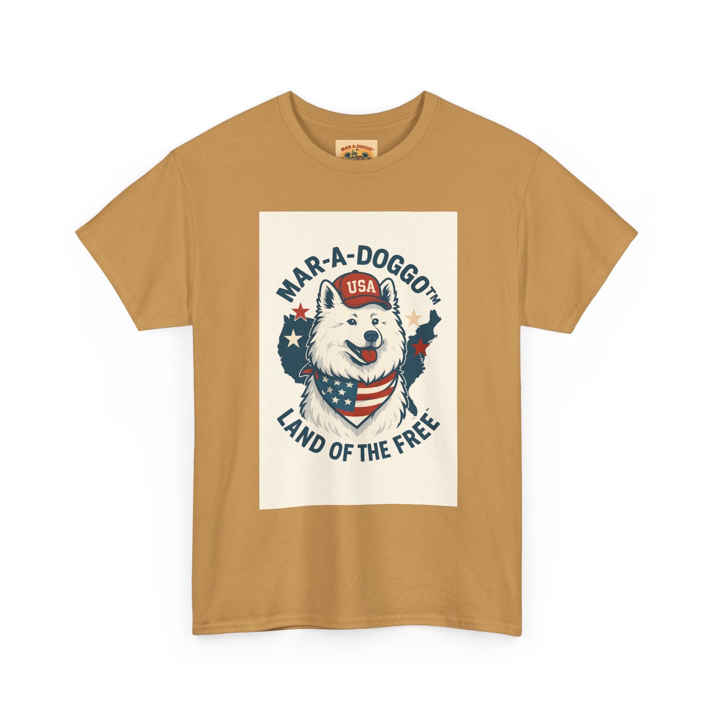 T-Shirt — "Mar-A-DoggO" Patriotic Dog Tee (Land of the Free)