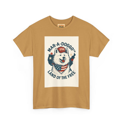 T-Shirt — "Mar-A-DoggO" Patriotic Dog Tee (Land of the Free)