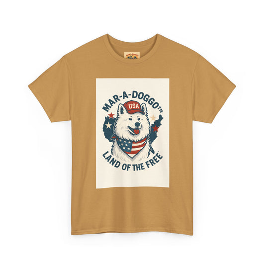 T-Shirt — "Mar-A-DoggO" Patriotic Dog Tee (Land of the Free)