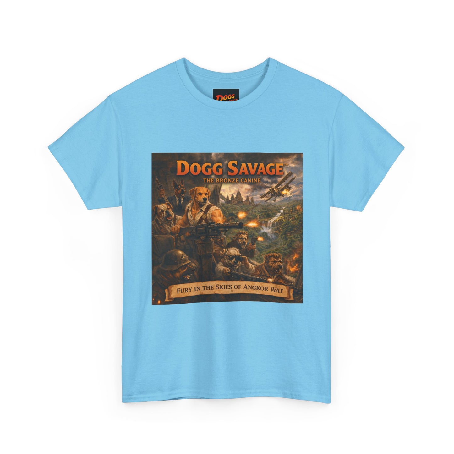 Dogg Savage Album Art T-Shirt "Fury In The Skies of Angkor Wat" — Vintage Rock Poster Tee
