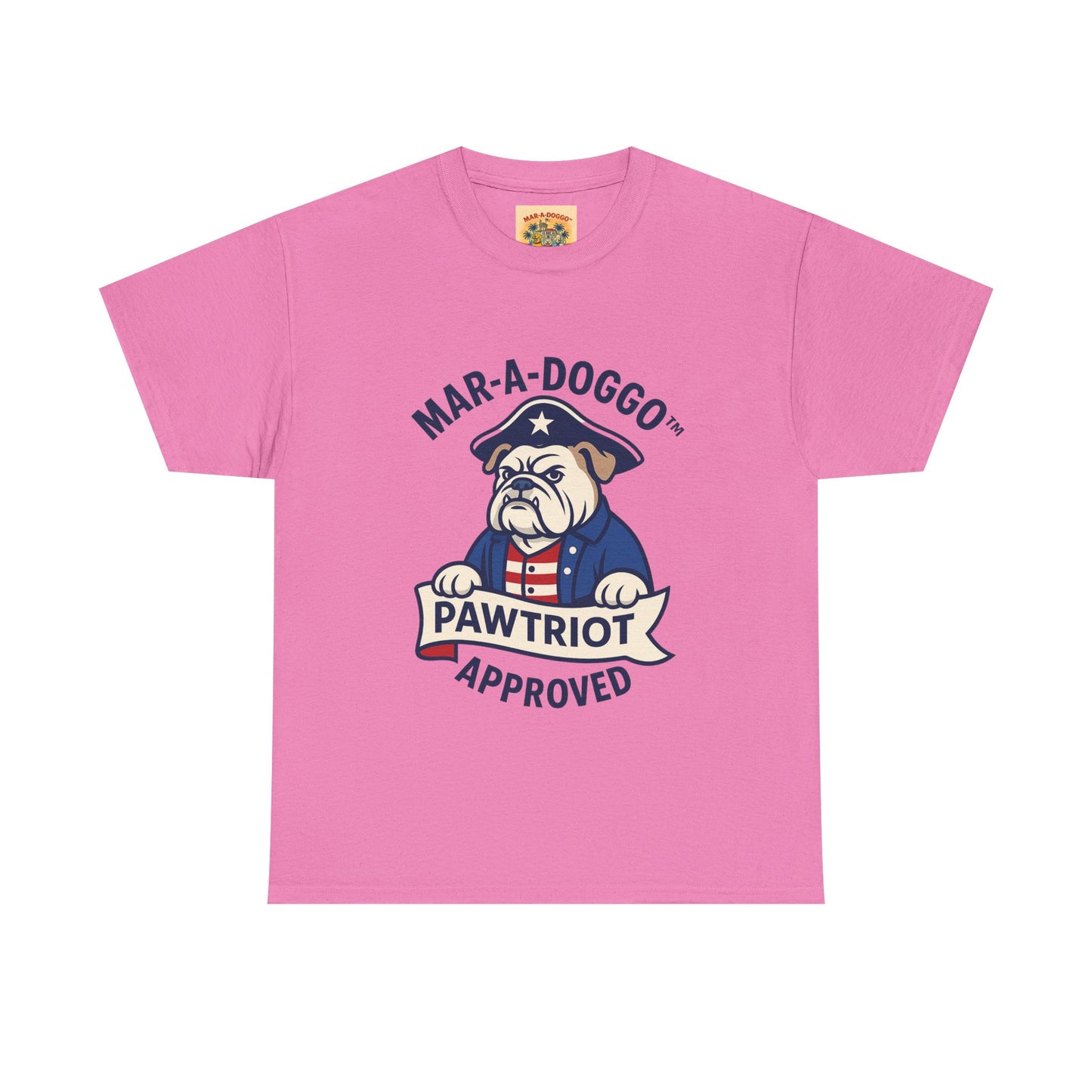 Pawtriot Tee - "Mar-a-Doggo" Patriotic Bulldog Shirt