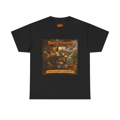 Dogg Savage Album Art T-Shirt "Fury In The Skies of Angkor Wat" — Vintage Rock Poster Tee