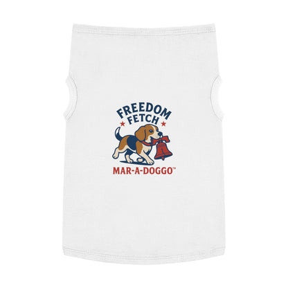 Freedom Fetch Pet Tank Top — "Mar-A-Doggo" Patriotic Dog Shirt
