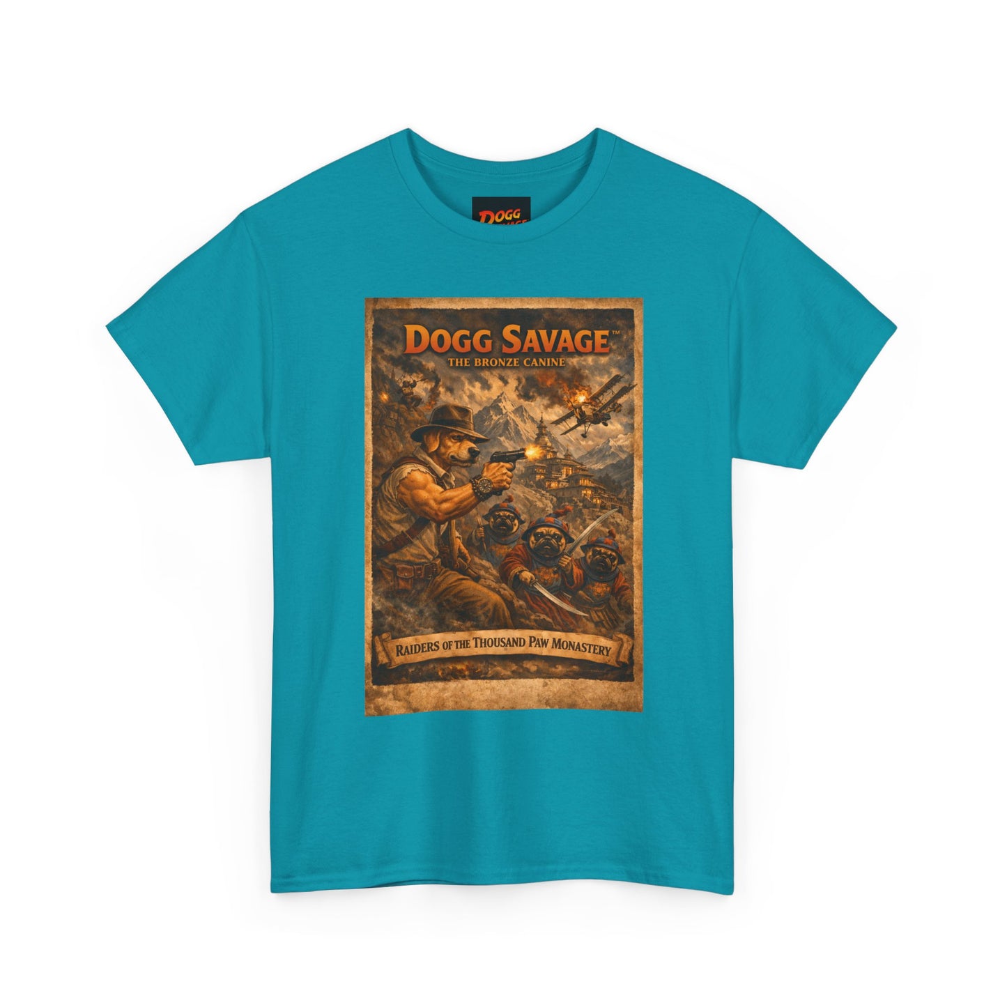Dogg Savage Retro Graphic Tee — Vintage Adventure Poster T‑Shirt