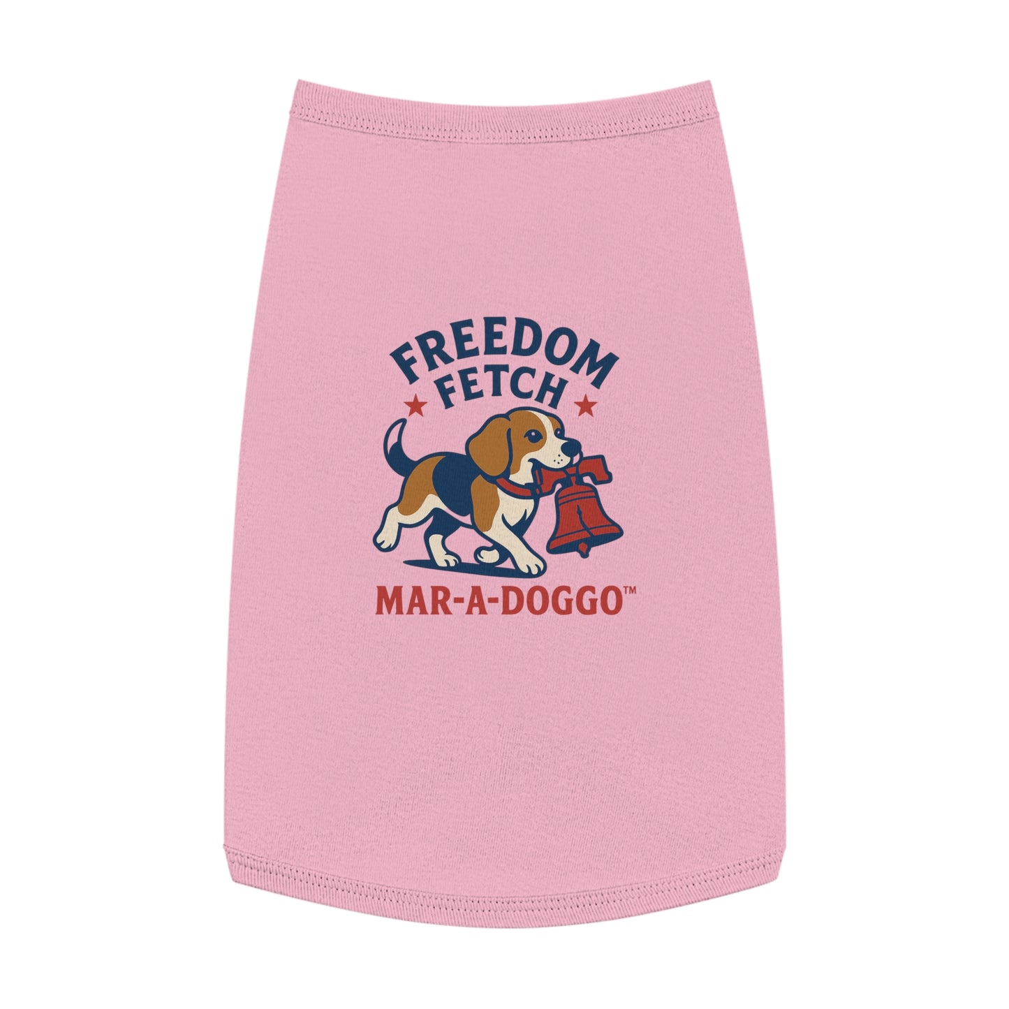 Freedom Fetch Pet Tank Top — "Mar-A-Doggo" Patriotic Dog Shirt