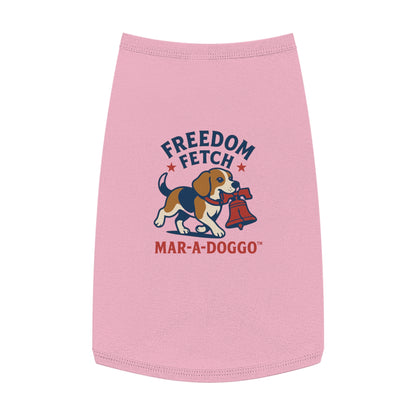 Freedom Fetch Pet Tank Top — "Mar-A-Doggo" Patriotic Dog Shirt