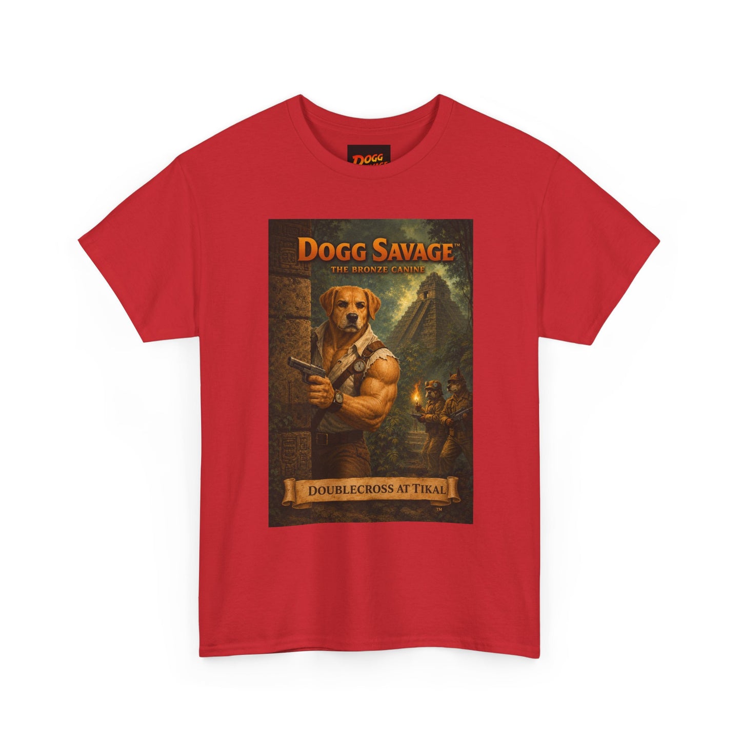 Dogg Savage Vintage Fantasy T-Shirt — "Dogg Savage: Doublecross At Tikal" Graphic Tee