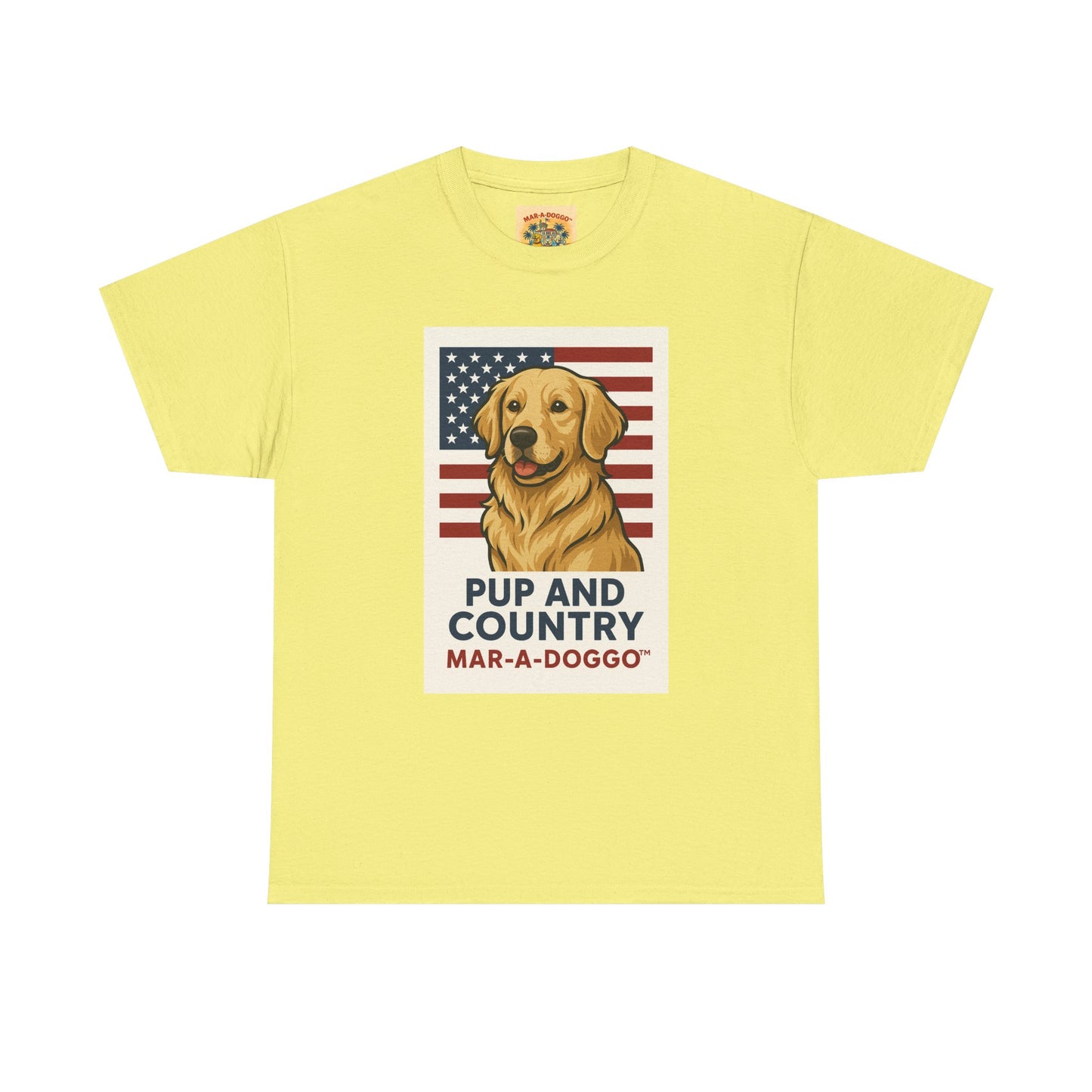Pup and Country T-Shirt — "Mar-A-Doggo" Patriotic Dog Graphic Tee