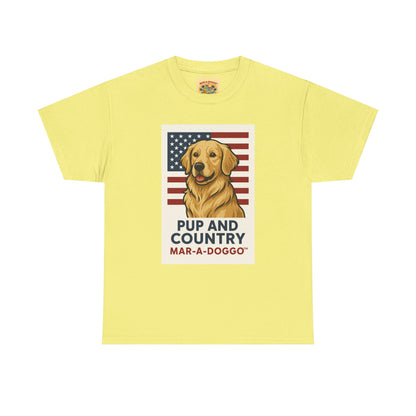 Pup and Country T-Shirt — "Mar-A-Doggo" Patriotic Dog Graphic Tee