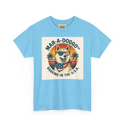 Mar-a-Doggo T-Shirt — 'Mar-A-Doggo: Barking in the U.S.A.' Retro Patriotic Dog Tee