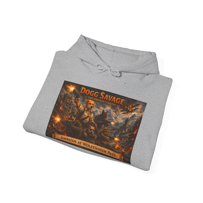 Dogg Savage Graphic Hoodie "Ambush At Wolfenheim Pass — Vintage Warrior Album Art Sweatshirt