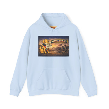 Hoodie - "Mar-A-Doggo" Tropical Dog Vacation Graphic Hoodie