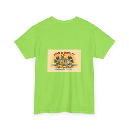 Patriotic Corgi Tee – “Mar-A-Doggo God Bless” Graphic Shirt