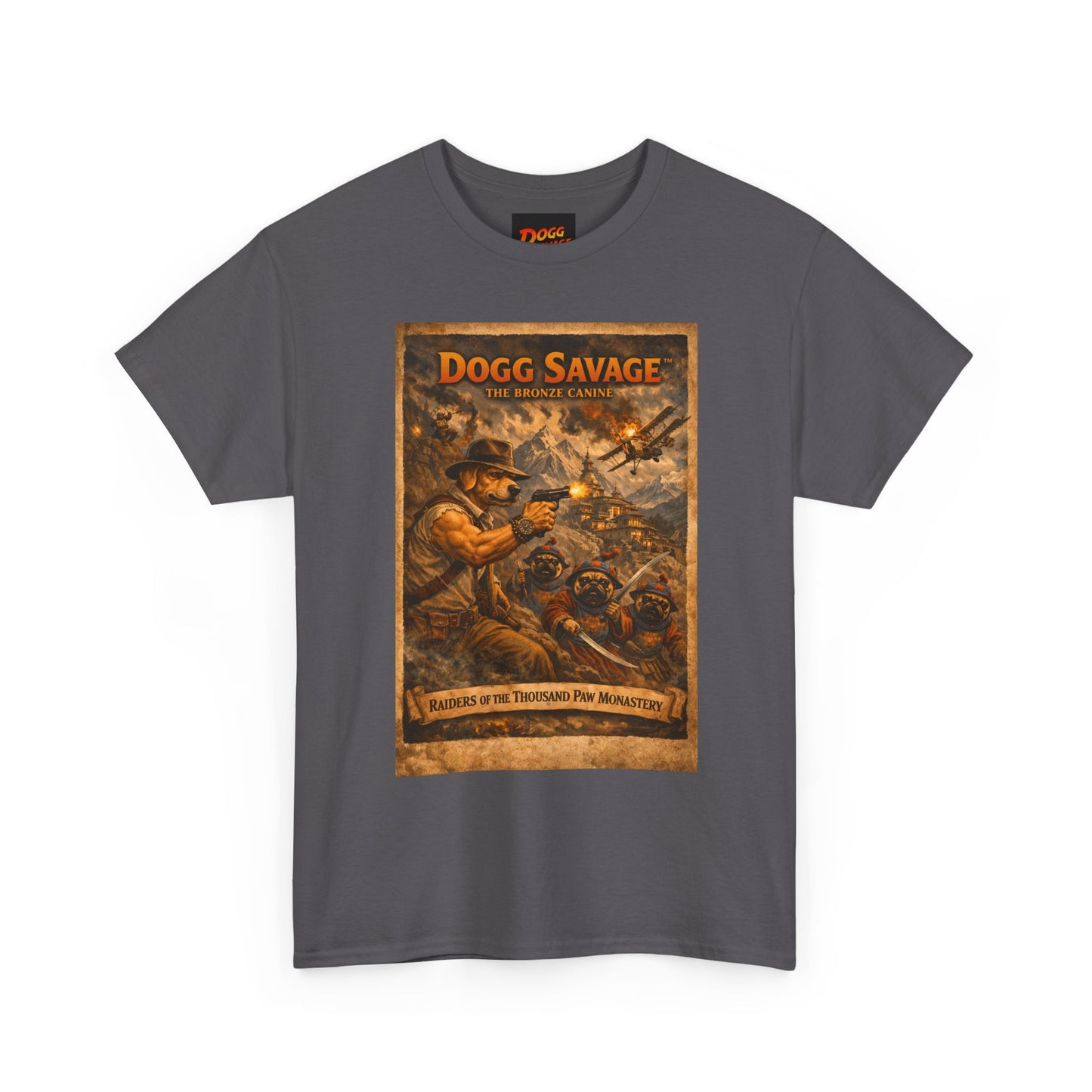 Dogg Savage Retro Graphic Tee — Vintage Adventure Poster T‑Shirt