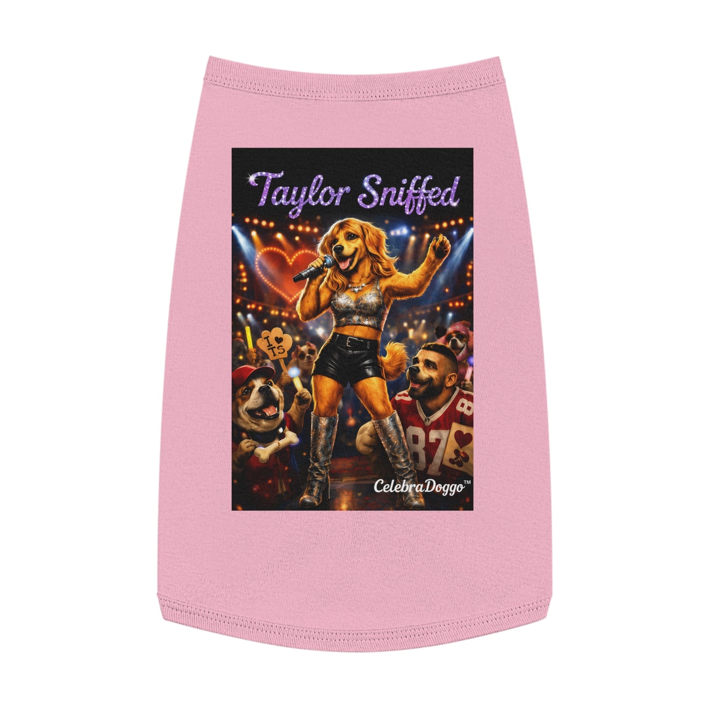 Dog Shirt — "Taylor Sniffed" Concert Pet Tee (Celebrity Singer Design)