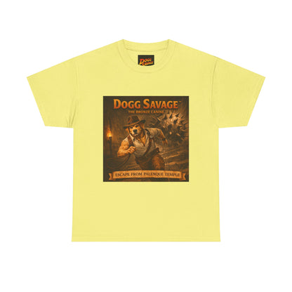 Graphic Tee — "Dogg Savage: Escape From Palenque Temple" Adventure Shirt