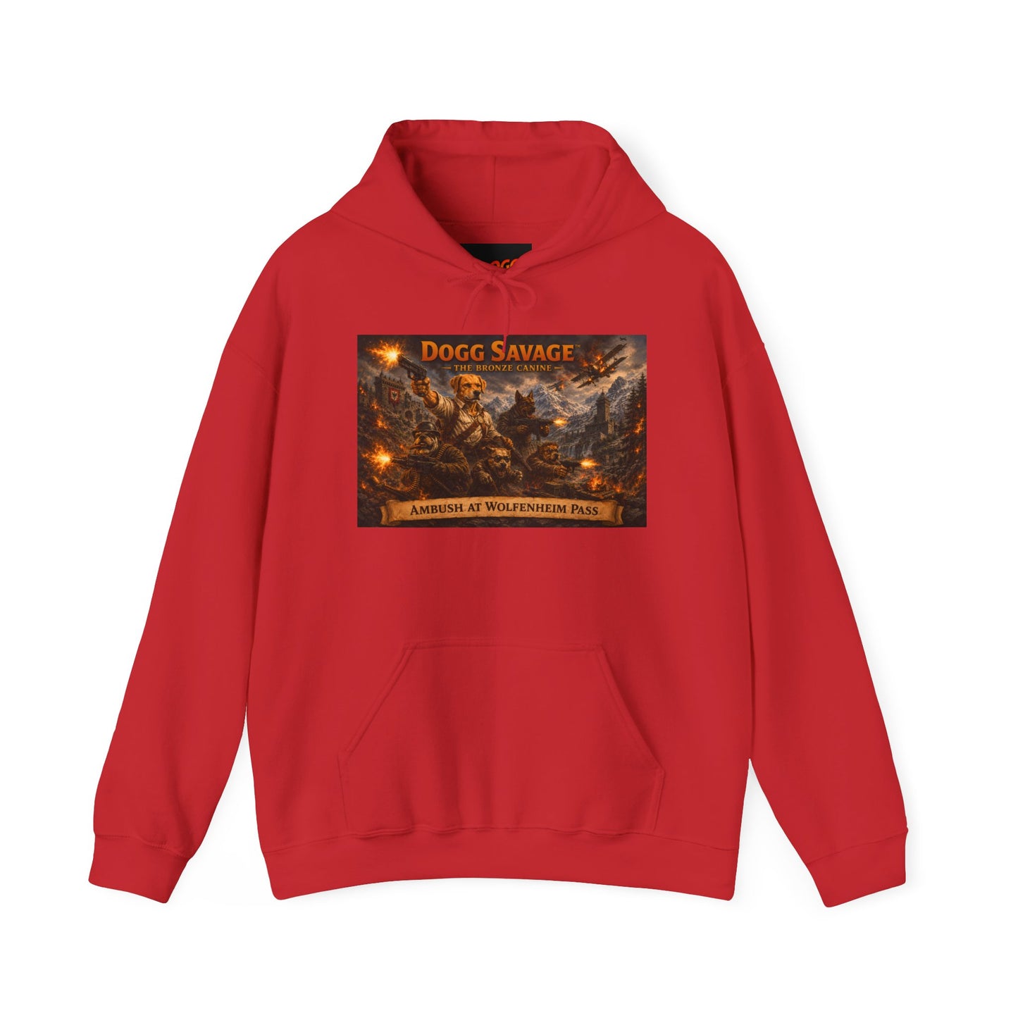 Dogg Savage Graphic Hoodie "Ambush At Wolfenheim Pass — Vintage Warrior Album Art Sweatshirt
