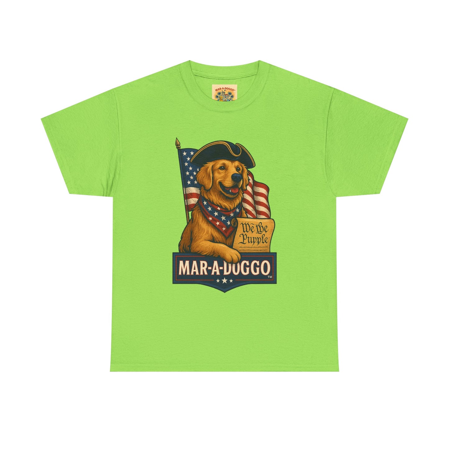 Mar-a-Duggo Patriotic Dog Tee — "We the Pupple" Vintage Americana T-Shirt