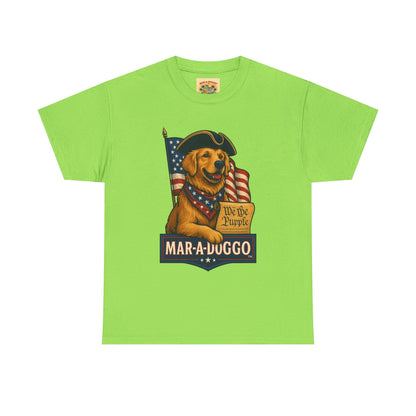Mar-a-Duggo Patriotic Dog Tee — "We the Pupple" Vintage Americana T-Shirt