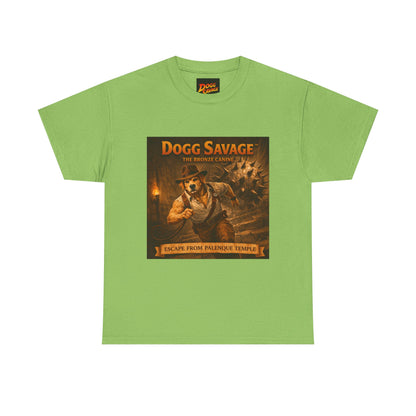 Graphic Tee — "Dogg Savage: Escape From Palenque Temple" Adventure Shirt