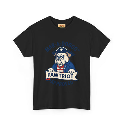 Pawtriot Tee - "Mar-a-Doggo" Patriotic Bulldog Shirt