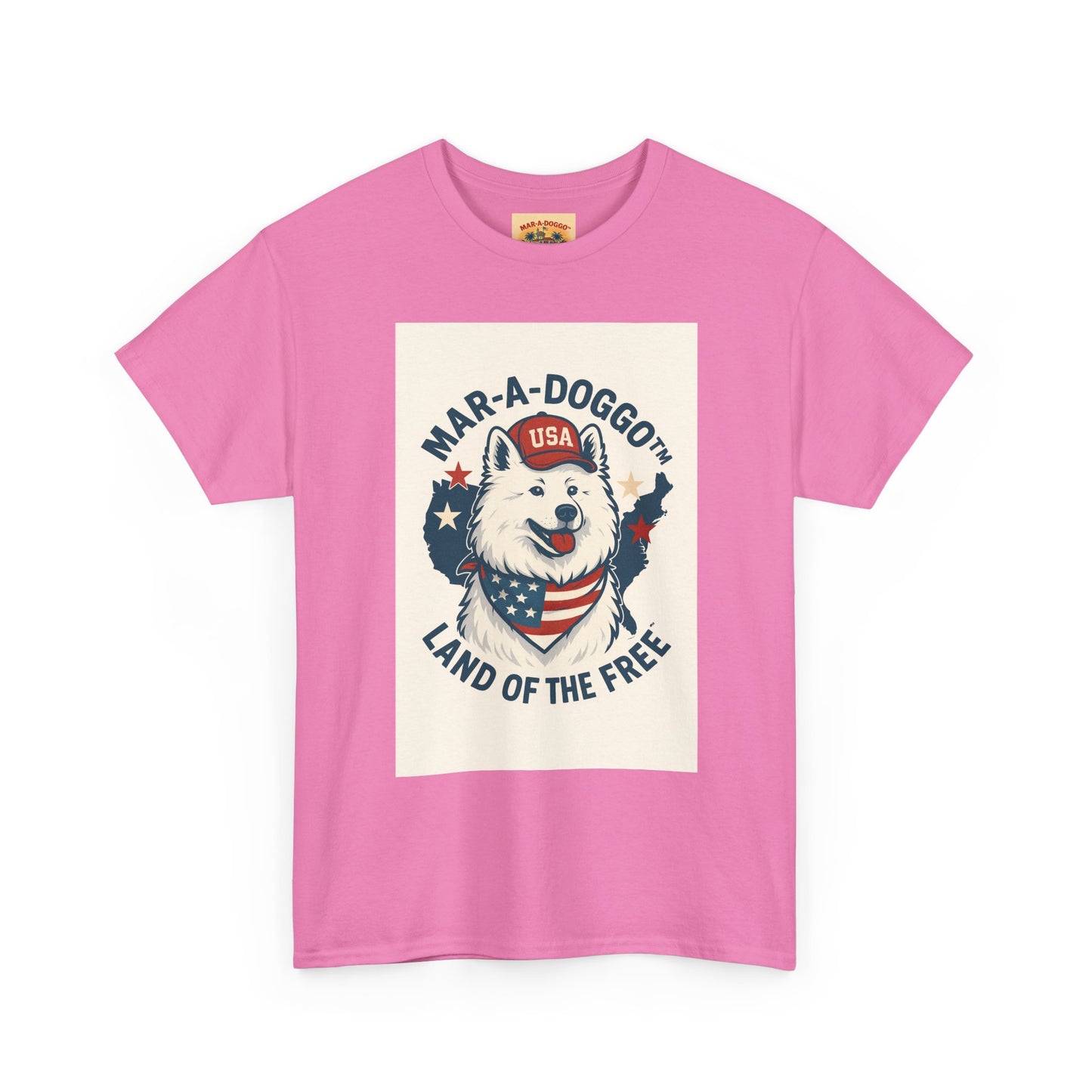 T-Shirt — "Mar-A-DoggO" Patriotic Dog Tee (Land of the Free)