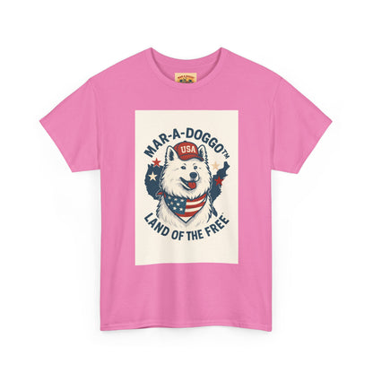 T-Shirt — "Mar-A-DoggO" Patriotic Dog Tee (Land of the Free)