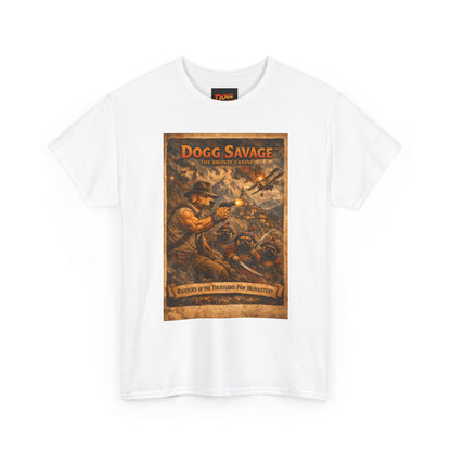 Dogg Savage Retro Graphic Tee — Vintage Adventure Poster T‑Shirt