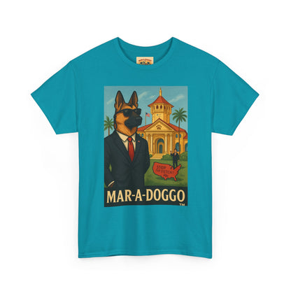 Mar-A-Doggo Graphic Tee — Vintage Resort Dog Print