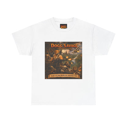 Dogg Savage Album Art T-Shirt "Fury In The Skies of Angkor Wat" — Vintage Rock Poster Tee