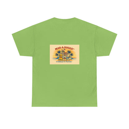 Mar-A-Doggo Tee – Retro Beach Dog Graphic T-Shirt (“Yappy Days”)