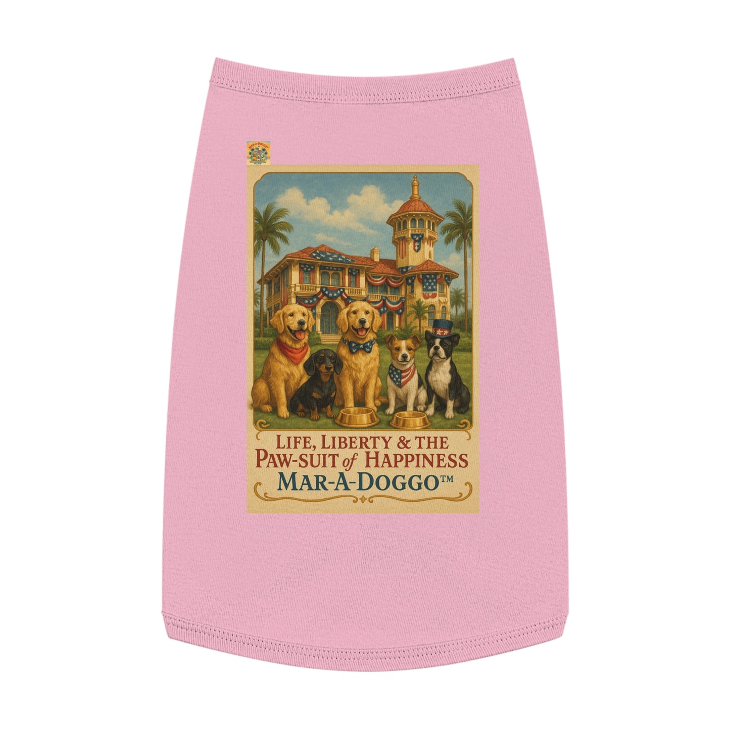 Life Liberty & The Paw-suit of Happiness (Doggo Tank Top)