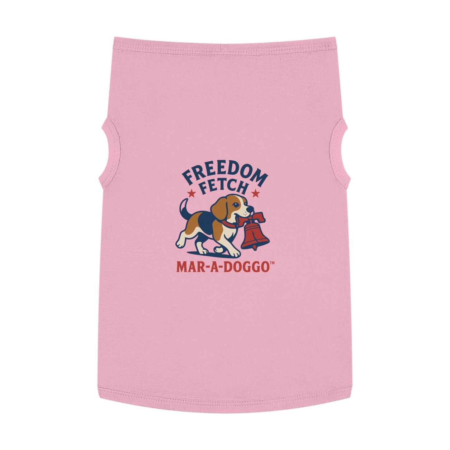 Freedom Fetch Pet Tank Top — "Mar-A-Doggo" Patriotic Dog Shirt