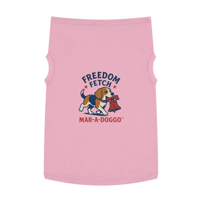 Freedom Fetch Pet Tank Top — "Mar-A-Doggo" Patriotic Dog Shirt