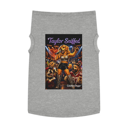 Dog Shirt — "Taylor Sniffed" Concert Pet Tee (Celebrity Singer Design)