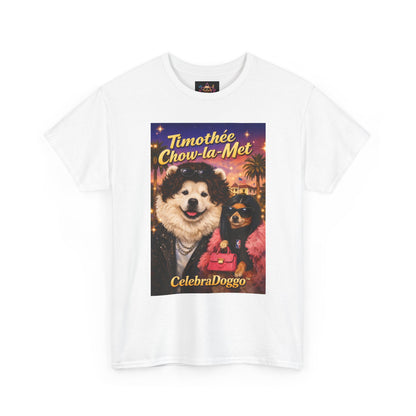 Timothée Chow‑la‑Met Celebrity Parody Graphic T-Shirt