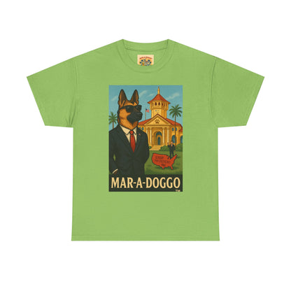 Mar-A-Doggo Graphic Tee — Vintage Resort Dog Print